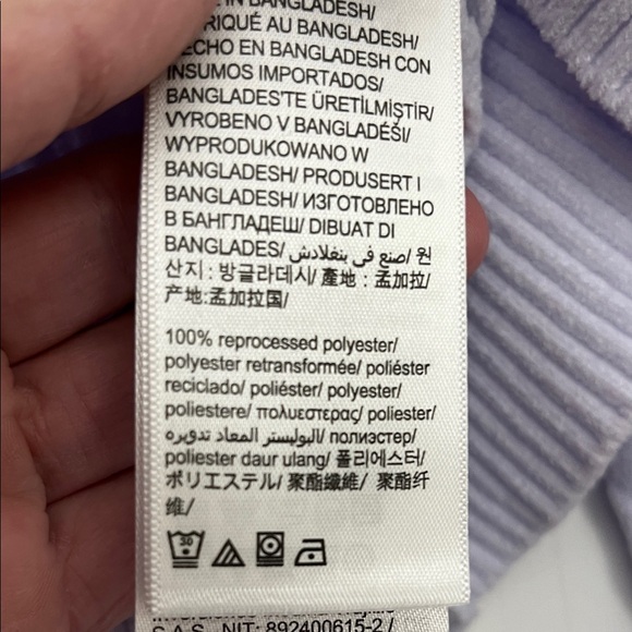 Calvin Klein Light Purple Cable Knit Sweater - Picture 5 of 6